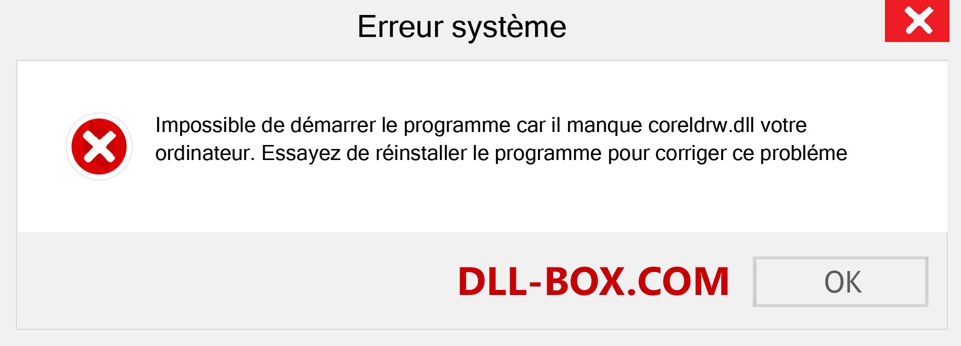 Le fichier coreldrw.dll est manquant ?. Télécharger pour Windows 7, 8, 10 - Correction de l'erreur manquante coreldrw dll sur Windows, photos, images